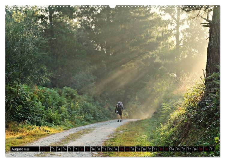 Produktbild: Auf dem Camino Primitivo (hochwertiger Premium Wandkalender 2026 DIN A2 quer), Kunstdruck in Hochglanz