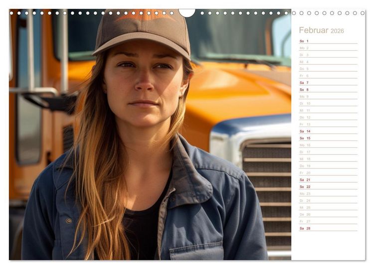 Produktbild: Truckerinnen (Wandkalender 2026 DIN A3 quer), CALVENDO Monatskalender