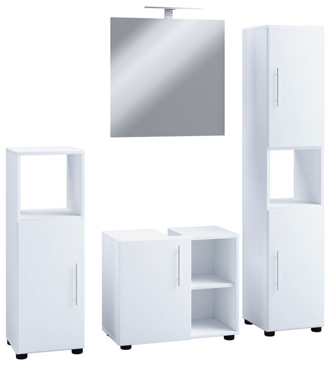 Produktbild: 4-tlg. Badm&ouml;bel Set Komplett Badschrank Flandu Ill