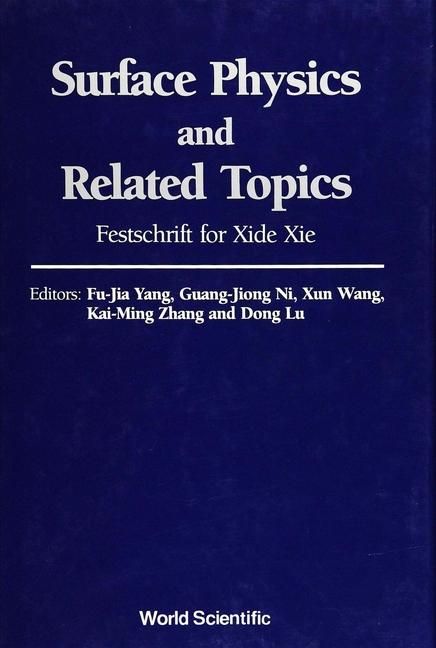 Produktbild: SURFACE PHYSICS AND RELATED TOPICS