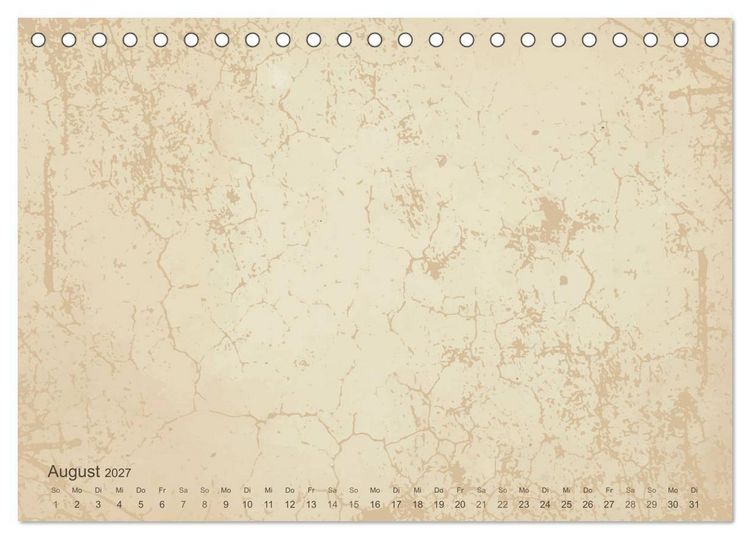 Produktbild: Vintage DIY Bastel-Kalender - Zum Selbstgestalten (Tischkalender 2027 DIN A5 quer), CALVENDO Monatskalender