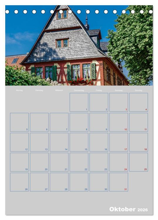 Produktbild: ELTVILLE &ndash; Wein-, Sekt- und Rosenstadt am Rhein (Tischkalender 2026 DIN A5 hoch), CALVENDO Monatskalender