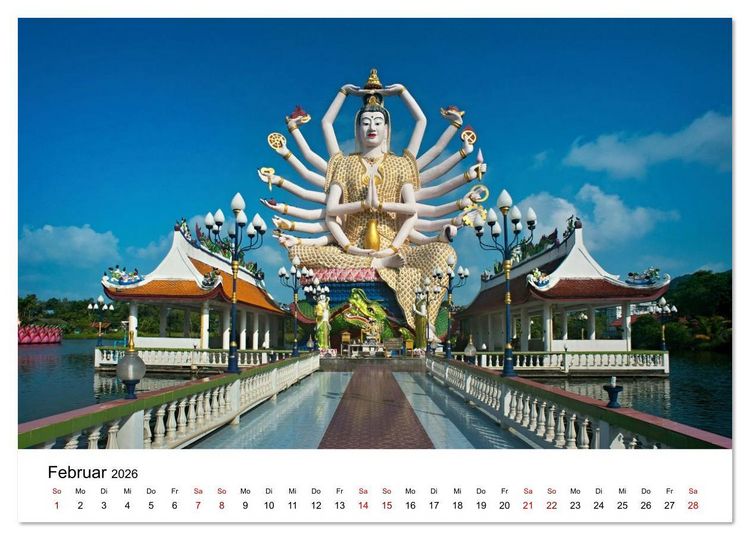 Produktbild: Sehnsuchtsland Thailand (Wandkalender 2026 DIN A4 quer), CALVENDO Monatskalender