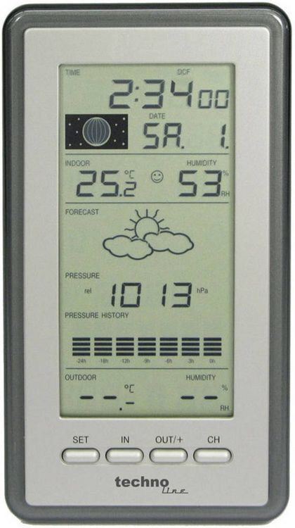 Produktbild: Techno Line WS 9040 Funk-Wetterstation Anzahl Sensoren max. 3
