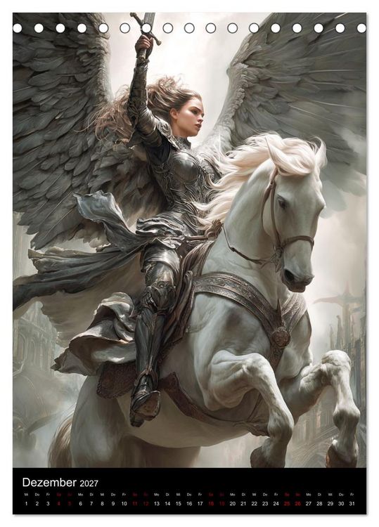 Produktbild: Gothic Angels (Tischkalender 2027 DIN A5 hoch), CALVENDO Monatskalender