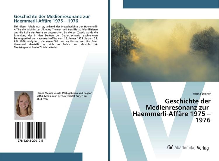Produktbild: Geschichte der Medienresonanz zur Haemmerli-Affa&iquest;re 1975 - 1976