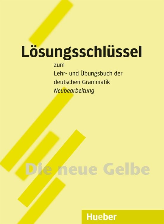 Produktbild: Lehr- und Übungsbuch der deutschen Grammatik. Lösungsschlüssel. Neubearbeitung