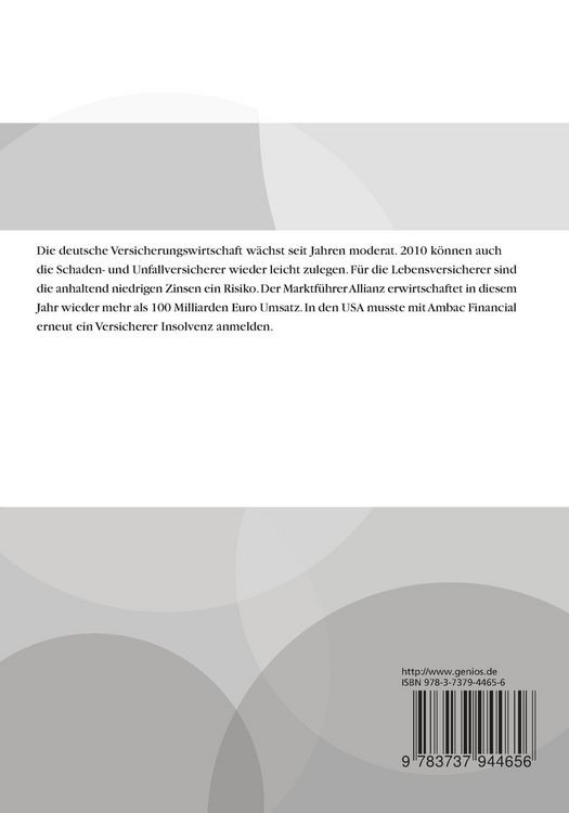 Produktbild: Branchenreport Versicherungen
