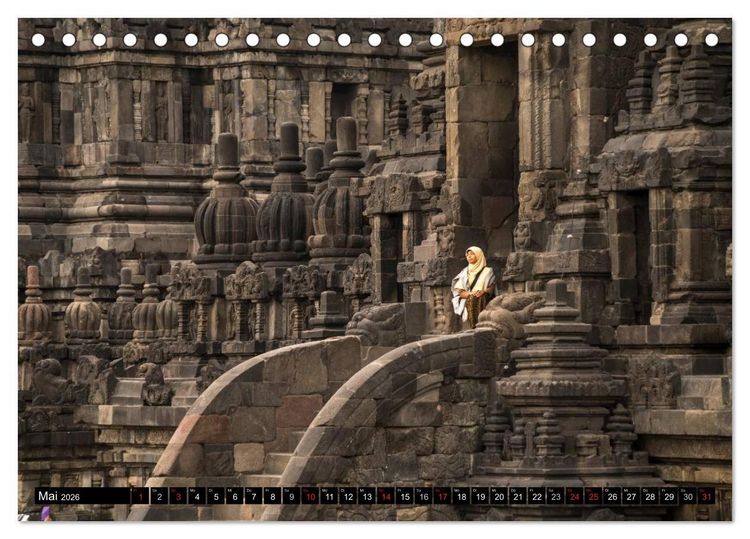Produktbild: Yogyakarta - Indonesien (Tischkalender 2026 DIN A5 quer), CALVENDO Monatskalender
