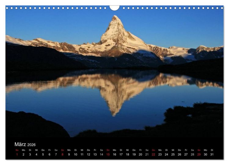 Produktbild: Zauber der Berge. Die Schweizer Alpen (Wandkalender 2026 DIN A3 quer), CALVENDO Monatskalender