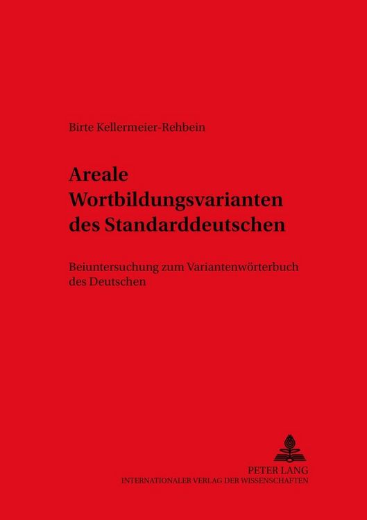 Produktbild: Areale Wortbildungsvarianten des Standarddeutschen