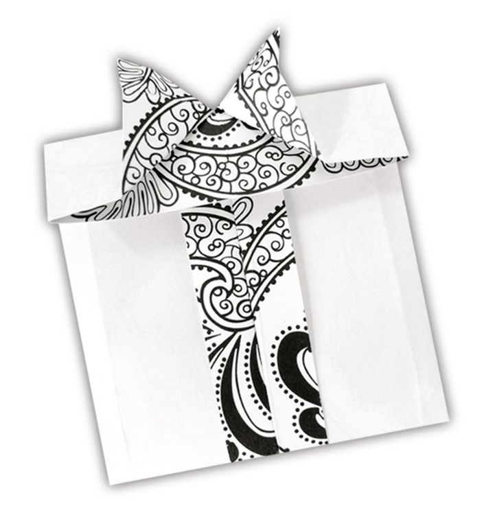 Produktbild: URSUS Falten Origami Papier Black & White, 15 x 15 cm, 120 Blatt