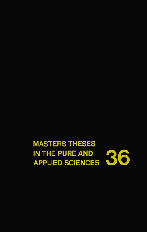 Produktbild: Masters Theses in the Pure and Applied Sciences