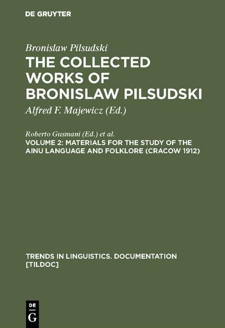 Produktbild: Materials for the Study of the Ainu Language and Folklore (Cracow 1912)