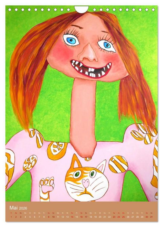 Produktbild: RABUNTEL KIND und KUNST inszeniert von KATHRIN SCHWERTNER (Wandkalender 2026 DIN A4 hoch), CALVENDO Monatskalender