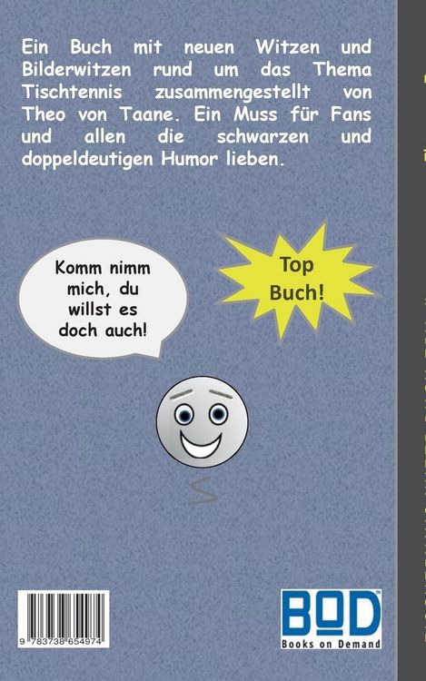 Produktbild: Tischtennis Witze Buch Teil II