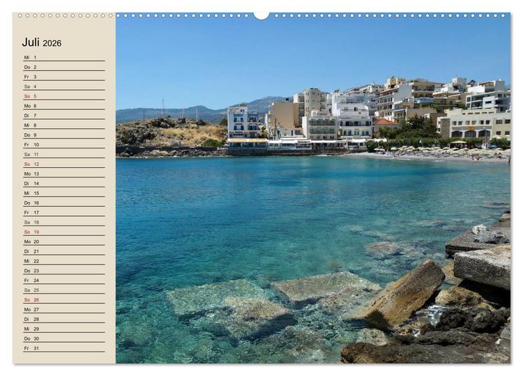 Produktbild: Gro&szlig;er Grieche Kreta (Wandkalender 2026 DIN A2 quer), CALVENDO Monatskalender