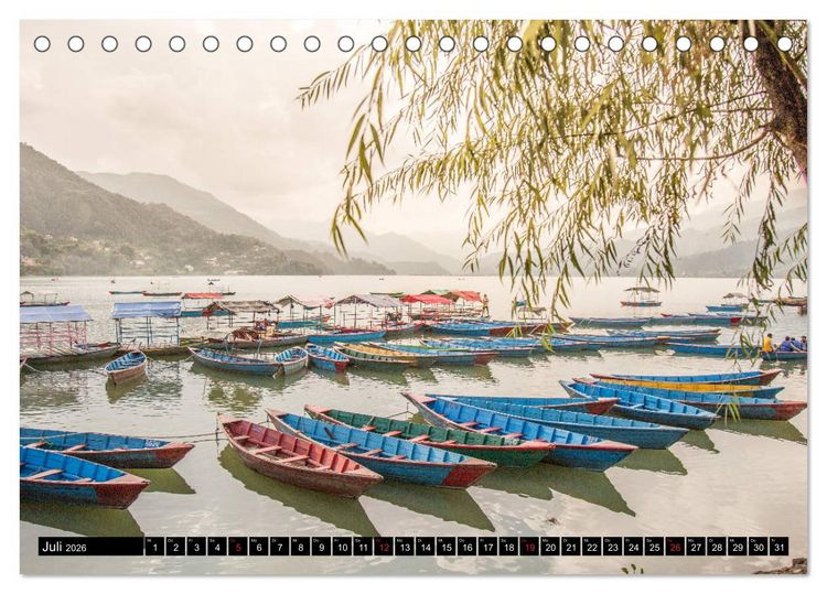 Produktbild: Lichtmomente - Eine Reise durch Nepal (Tischkalender 2026 DIN A5 quer), CALVENDO Monatskalender