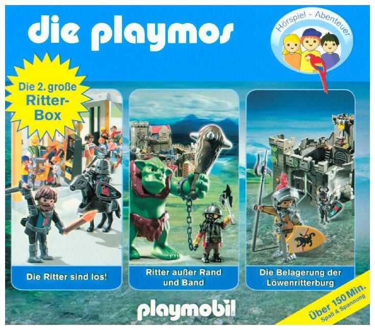 Produktbild: Die Playmos - Das Original Playmobil H&ouml;rspiel, Die grosse Ritterbox 2: Folgen 24, 45 und 55