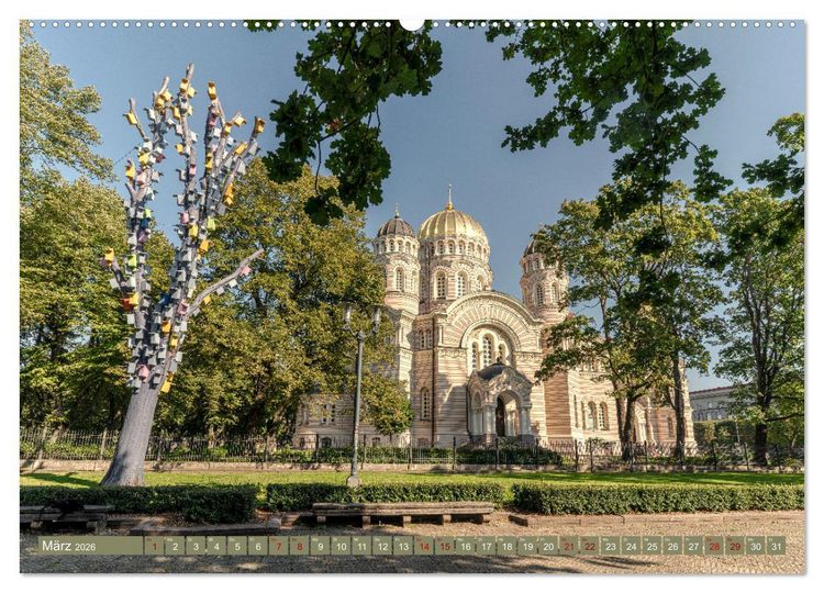 Produktbild: Via Baltica - eine Reise durch Estland, Lettland und Litauen (hochwertiger Premium Wandkalender 2026 DIN A2 quer), Kunstdruck in Hochglanz