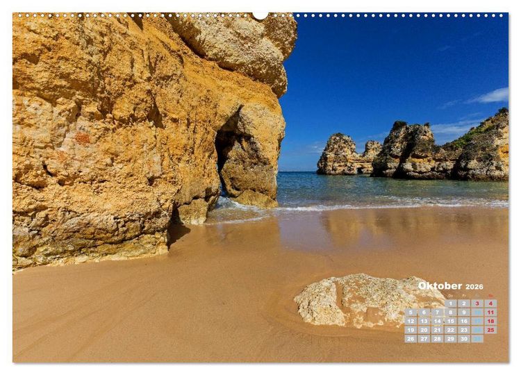 Produktbild: Portugals Traumk&uuml;ste Algarve (hochwertiger Premium Wandkalender 2026 DIN A2 quer), Kunstdruck in Hochglanz