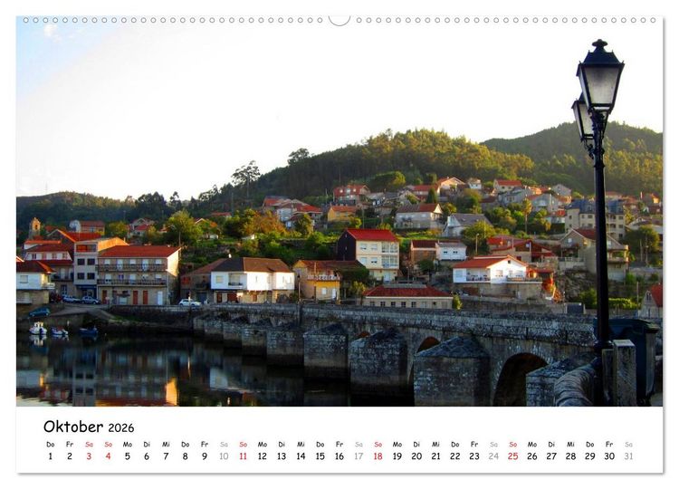Produktbild: Jakobsweg - Camino Portugues (Wandkalender 2026 DIN A2 quer), CALVENDO Monatskalender