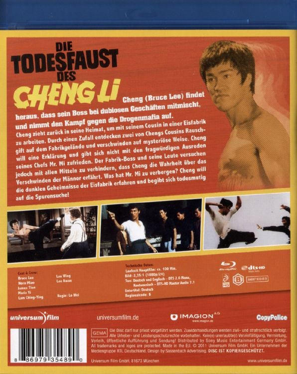 Produktbild: Bruce Lee - Die Todesfaust des Cheng Li - Uncut