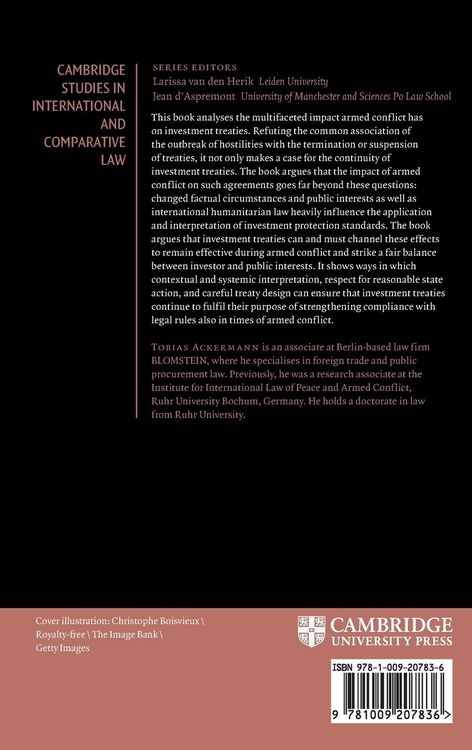 Produktbild: The Effects of Armed Conflict on Investment Treaties