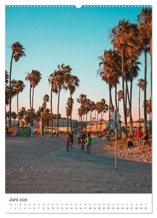 Produktbild: Los Angeles - Eine spannende Reise nach Kalifornien. (Wandkalender 2026 DIN A2 hoch), CALVENDO Monatskalender