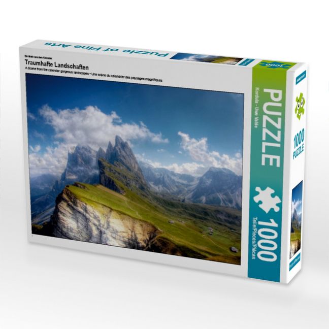 Produktbild: CALVENDO Puzzle Ein Motiv aus dem Kalender Traumhafte Landschaften | 1000 Teile Lege-Gr&ouml;&szlig;e 64x48cm Foto-Puzzle f&uuml;r gl&uuml;ckliche Stunden