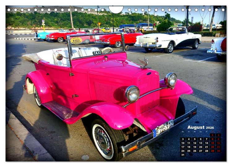 Produktbild: Pink Lady - Ford Modell A in Havanna (Wandkalender 2026 DIN A4 quer), CALVENDO Monatskalender