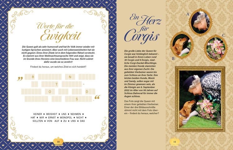 Produktbild: Die Royals R&auml;tselbuch. R&auml;tsel-Reise ins britische K&ouml;nigshaus