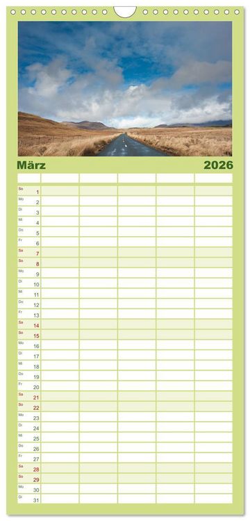 Produktbild: Familienplaner 2026 - Irland. Wild Atlantic Views. mit 5 Spalten (Wandkalender, 21 x 45 cm) CALVENDO
