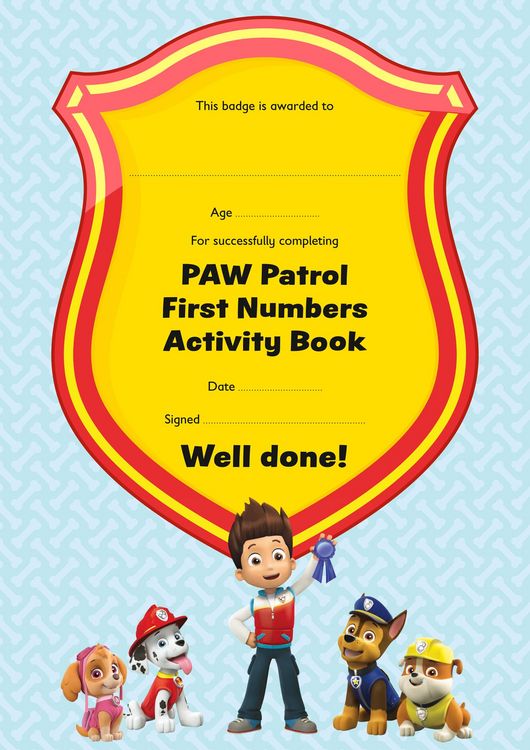 Produktbild: PAW Patrol First Numbers Activity Book