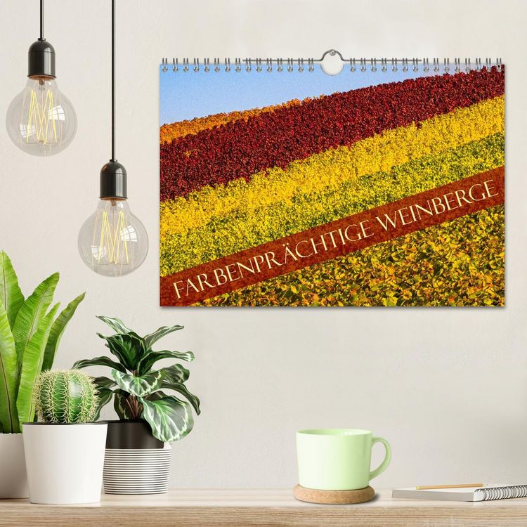 Produktbild: Farbenpr&auml;chtige Weinberge (Wandkalender 2026 DIN A4 quer), CALVENDO Monatskalender