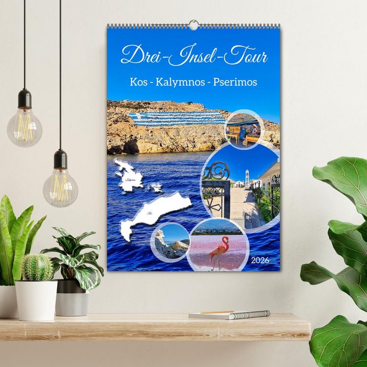 Produktbild: Drei-Insel-Tour (Wandkalender 2026 DIN A2 hoch), CALVENDO Monatskalender