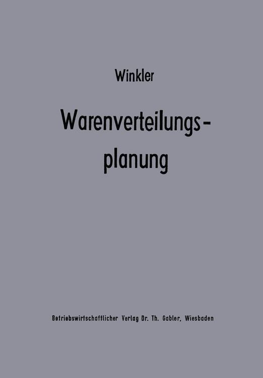 Produktbild: Warenverteilungsplanung