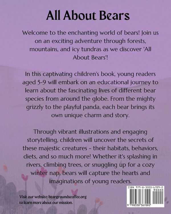 Produktbild: All About Bears - Colorful, Fun and Educational Children's Book, Discover all Species of Bear, Their Habitats and Fun Facts!