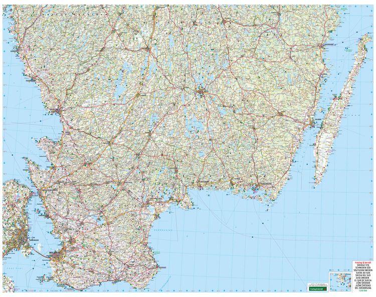 Produktbild: freytag & berndt Stra&szlig;enkarte Schweden S&uuml;d 1:250.000