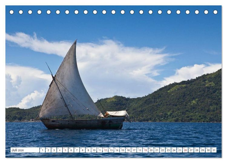 Produktbild: Madagaskar. Traumhafte Natur und Tierwelt (Tischkalender 2026 DIN A5 quer), CALVENDO Monatskalender