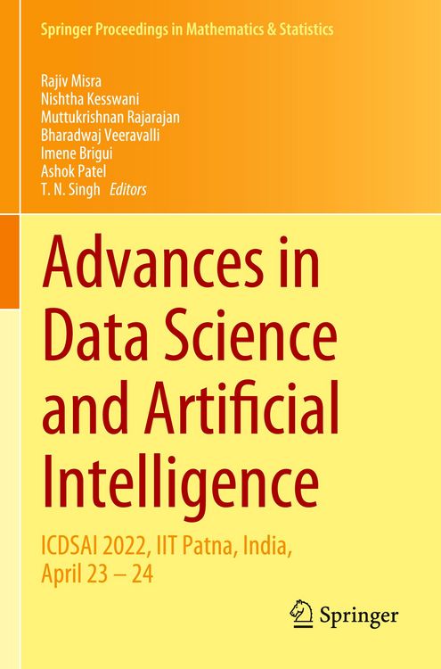 Produktbild: Advances in Data Science and Artificial Intelligence