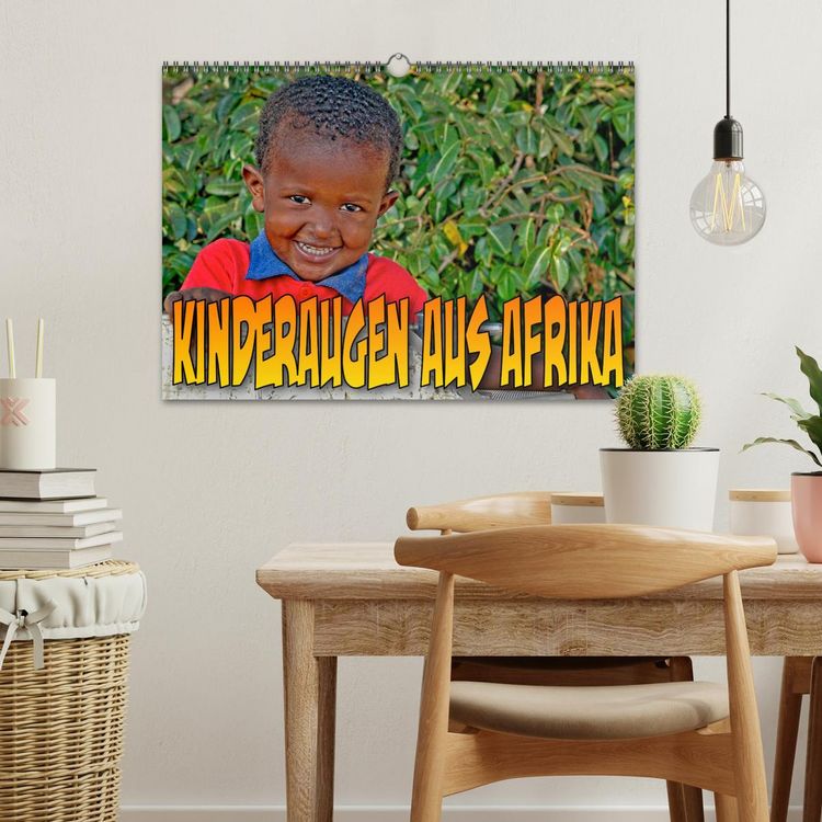 Produktbild: Kinderaugen aus Afrika (Wandkalender 2026 DIN A3 quer), CALVENDO Monatskalender