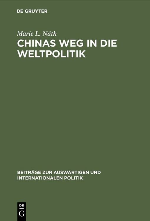 Produktbild: Chinas Weg in die Weltpolitik