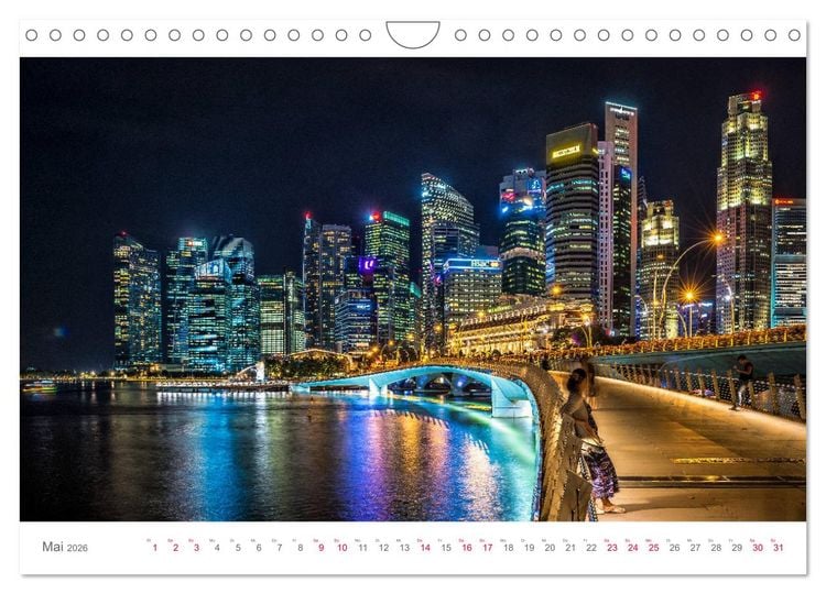 Produktbild: Singapur, Metropole in Asien (Wandkalender 2026 DIN A4 quer), CALVENDO Monatskalender