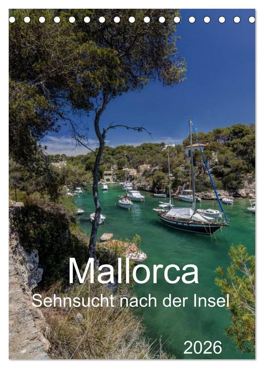 Produktbild: Mallorca - Sehnsucht nach der Insel (Tischkalender 2026 DIN A5 hoch), CALVENDO Monatskalender
