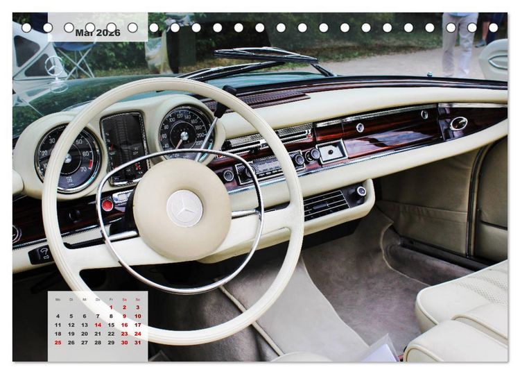 Produktbild: Mercedes Edel & Fein (Tischkalender 2026 DIN A5 quer), CALVENDO Monatskalender