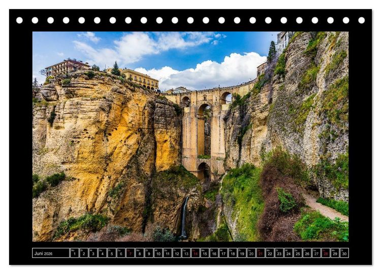 Produktbild: Andalusien - Die Seele Spaniens (Tischkalender 2026 DIN A5 quer), CALVENDO Monatskalender