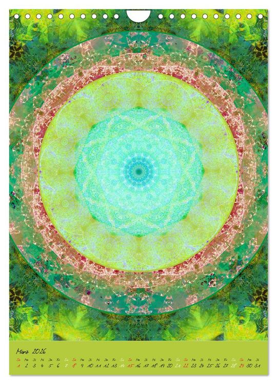 Produktbild: BLUMEN MANDALAS (Wandkalender 2026 DIN A4 hoch), CALVENDO Monatskalender
