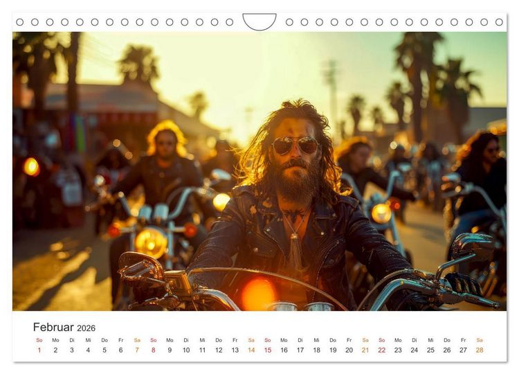 Produktbild: Motorrad tolle Momente (Wandkalender 2026 DIN A4 quer), CALVENDO Monatskalender