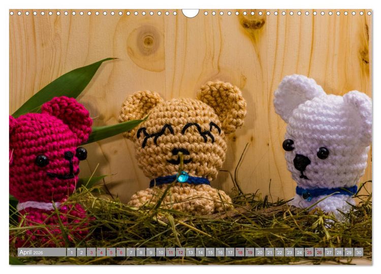 Produktbild: Amigurumi - Die geh&auml;kelte Welt (Wandkalender 2026 DIN A3 quer), CALVENDO Monatskalender